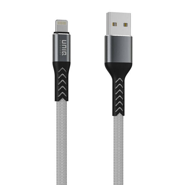 UNIQ Accessory Lightning USB Kabel 100cm snellader dataoverdracht - Grijs