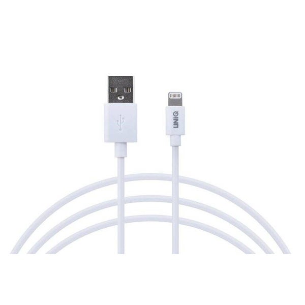 UNIQ Accessory MFI Lightning USB Kabel 2.4A (1m) - Wit