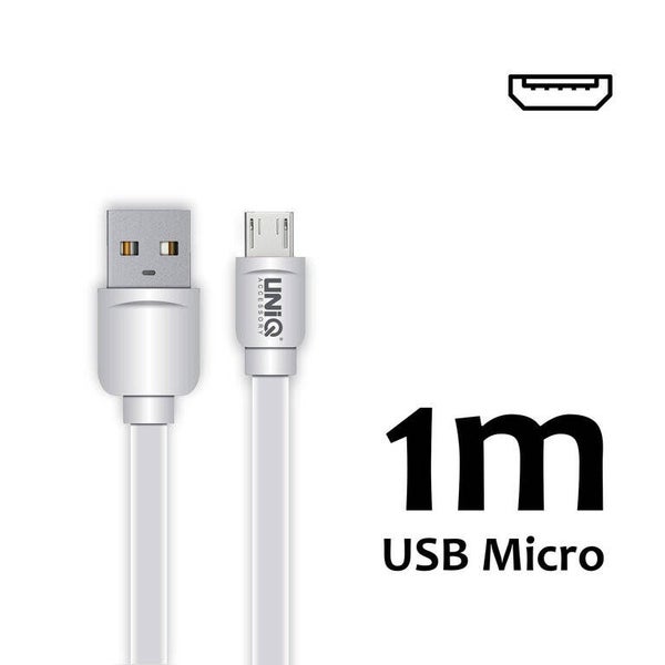 UNIQ Accessory Micro USB Kabel 1m 2.1A Wit