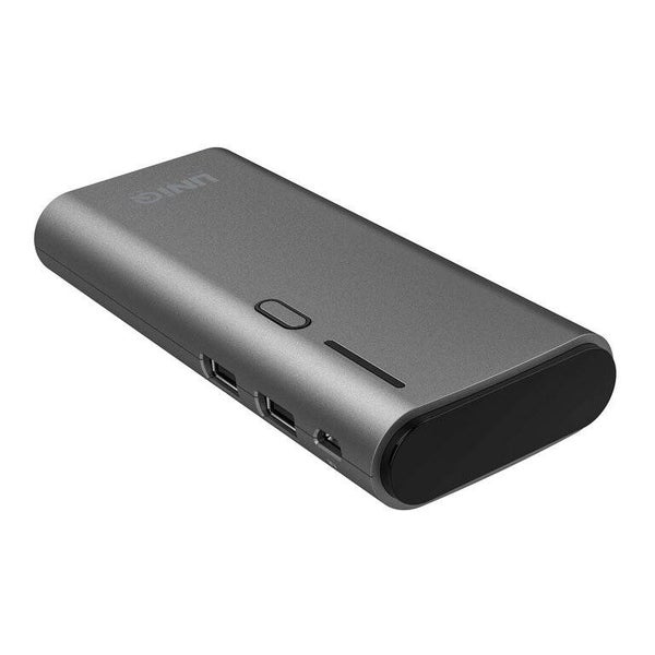 UNIQ Accessory Powerbank Grijs 10000 mAh (inclusief kabel) - Soft Touch Serie