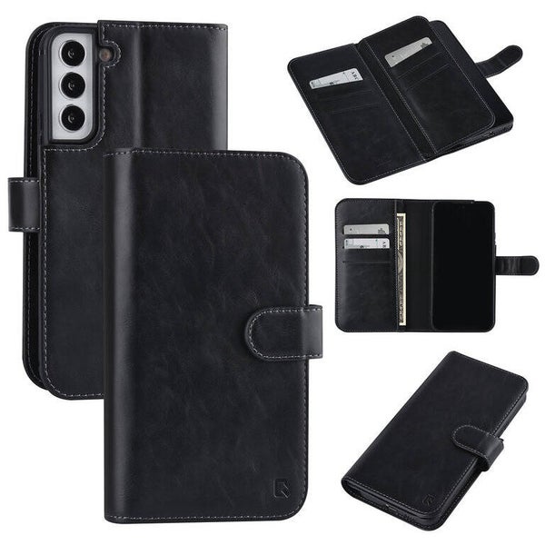 UNIQ Accessory Samsung Galaxy S22 Plus Book Case hoesje - Pasjeshouder voor 9 pasjes - Magneetsluiting