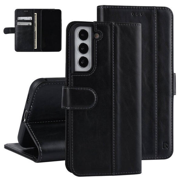 UNIQ Accessory Samsung Galaxy S22 Plus Book Case hoesje - Pasjeshouder voor 3 pasjes - Magneetsluiting