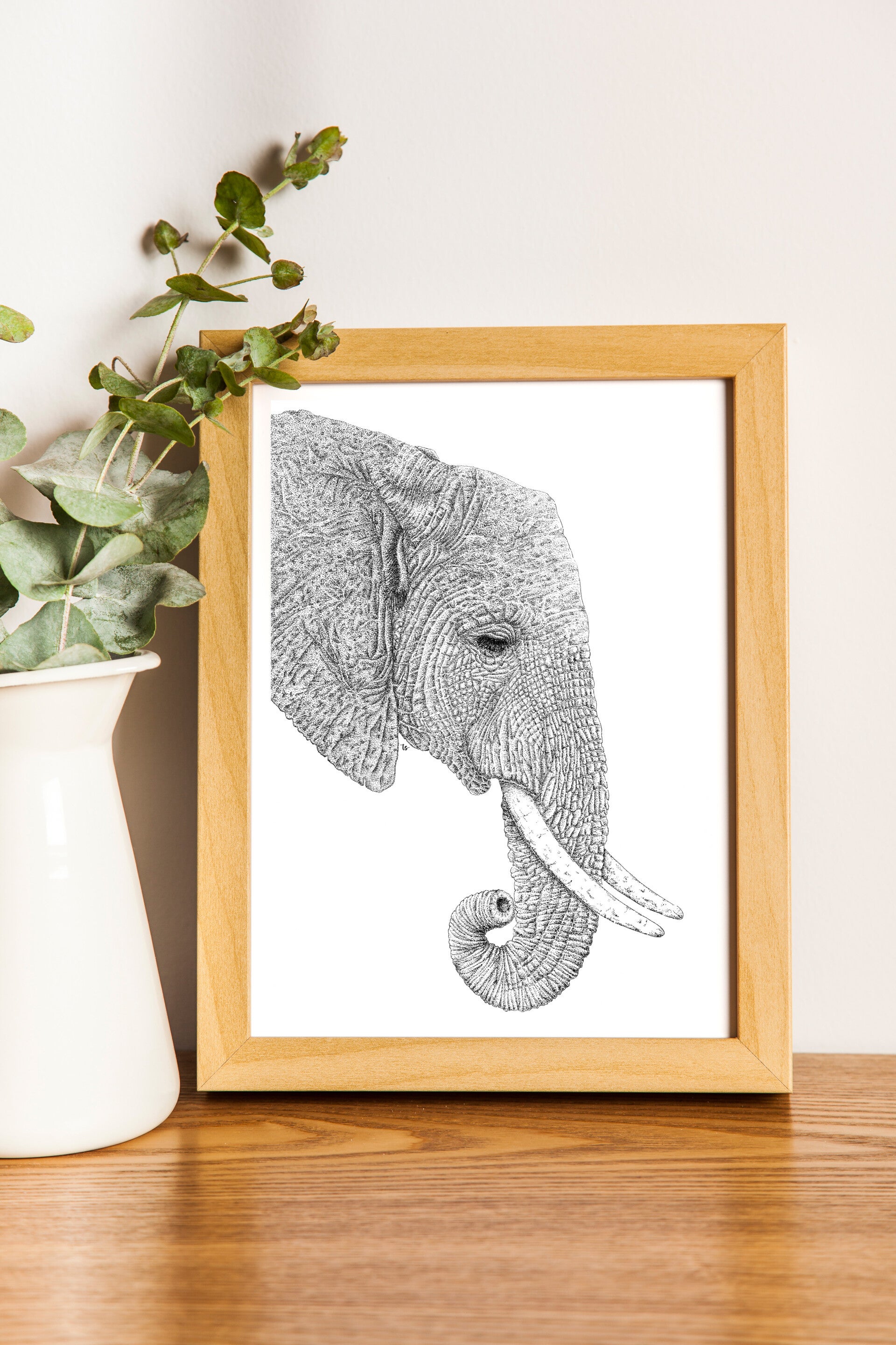 Dotwork Big Elephant