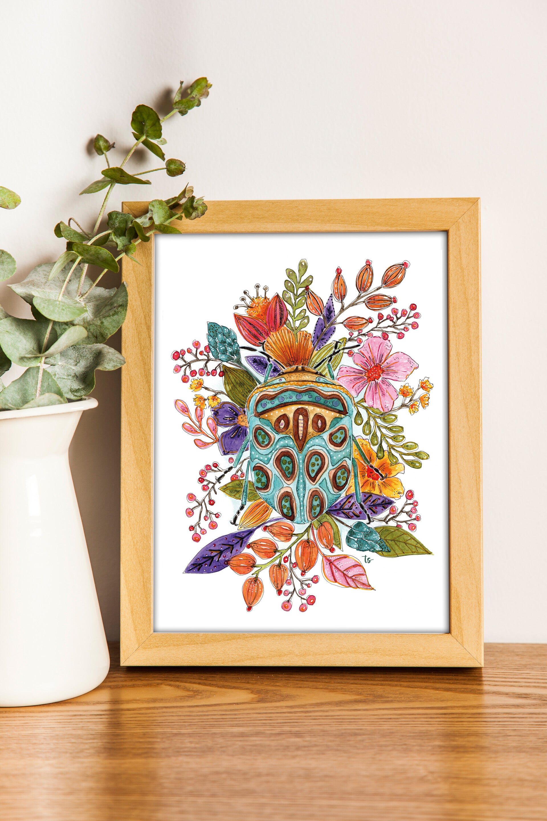 Mixed Media Käfer