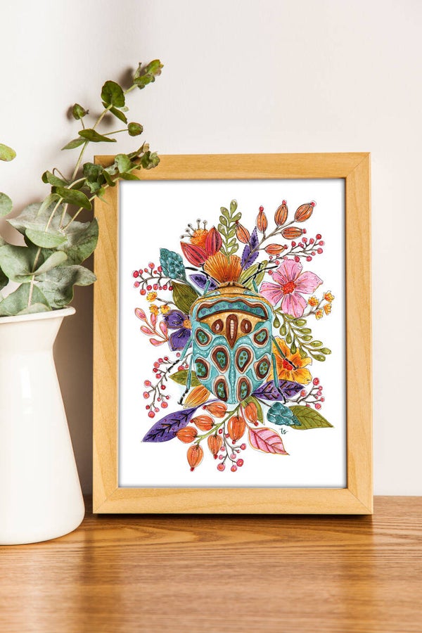 Mixed Media Käfer