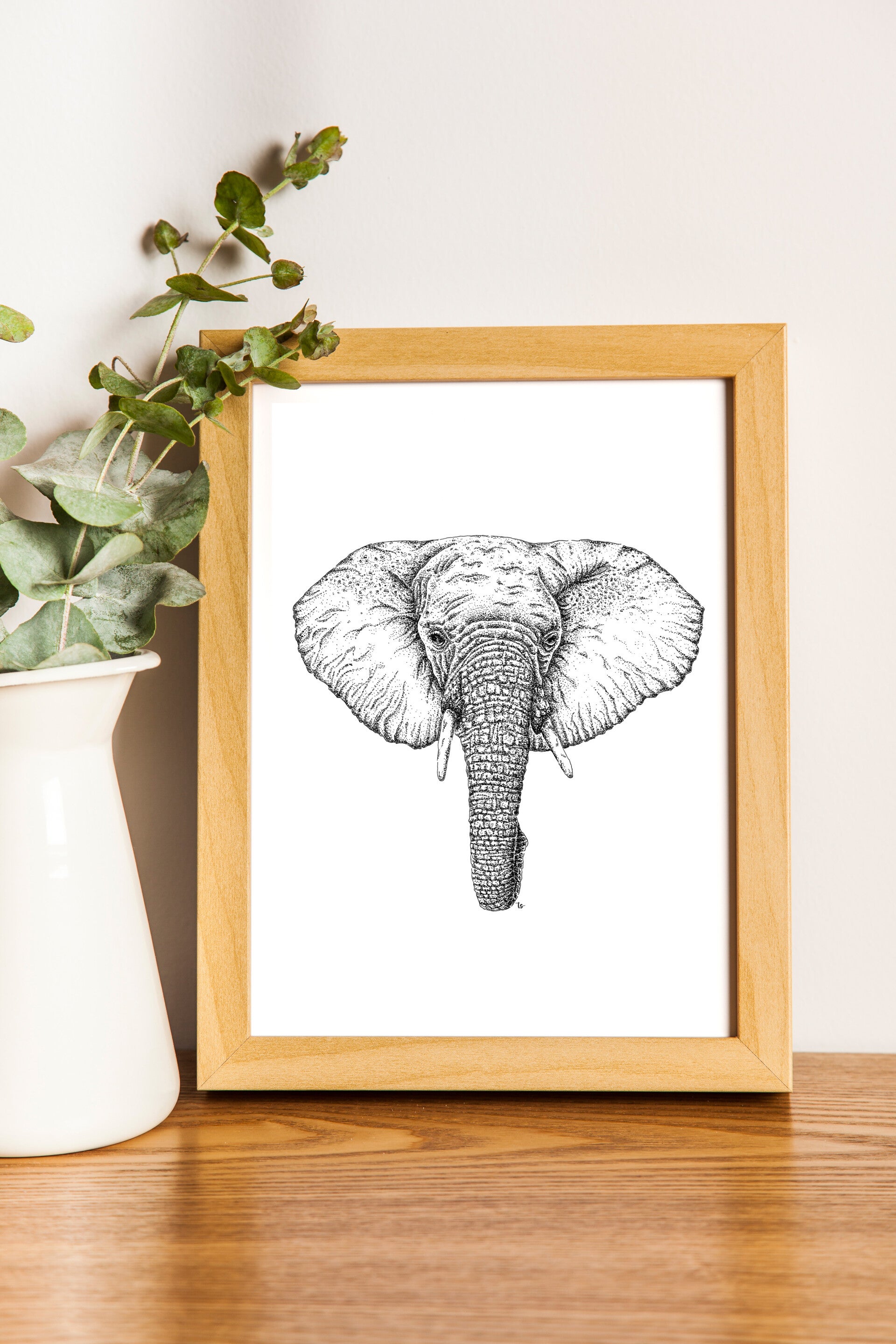 Dotwork Little Elephant