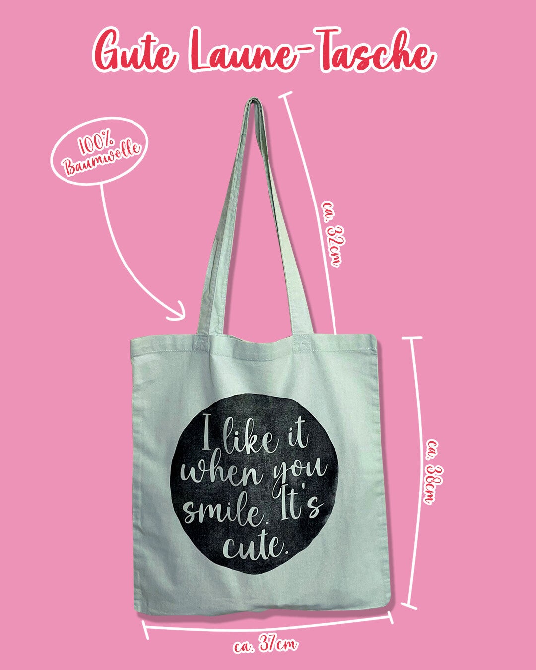Gute Laune-Tasche mint