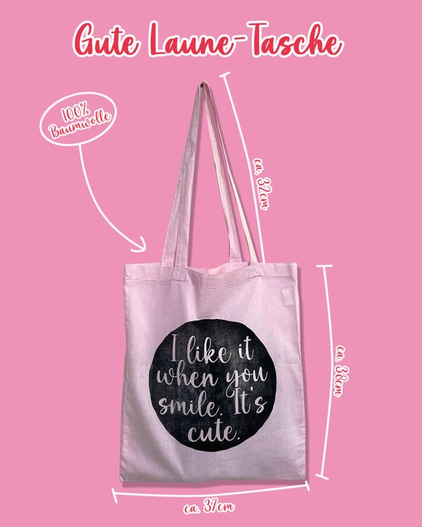 Gute Laune-Tasche rosa