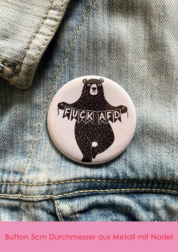 "Bär F*CK AFD" - Button