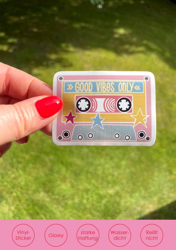 Sticker Kassette rosa