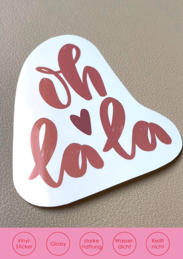 Sticker Ohlala rot