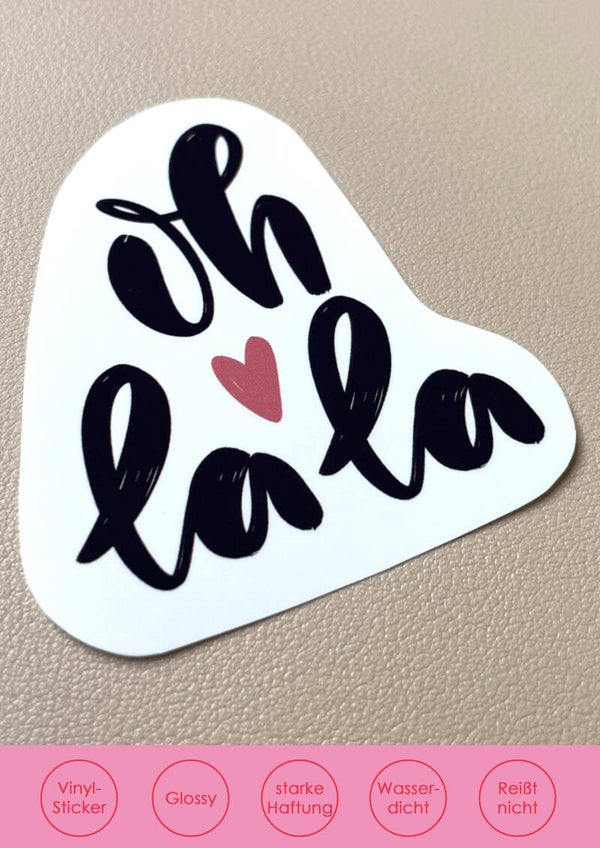 Sticker Ohlala schwarz