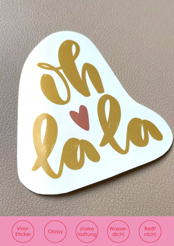 Sticker Ohlala senf
