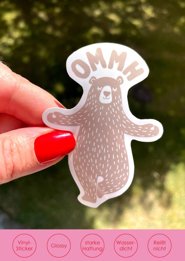 OMMH – Wird schon wieder! | Vinylsticker beige