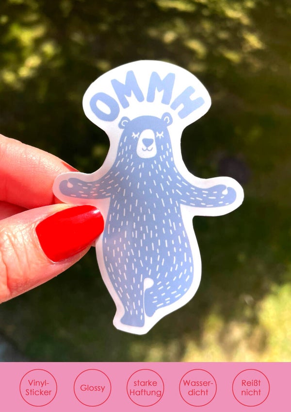 OMMH – Wird schon wieder! | Vinylsticker hellblau