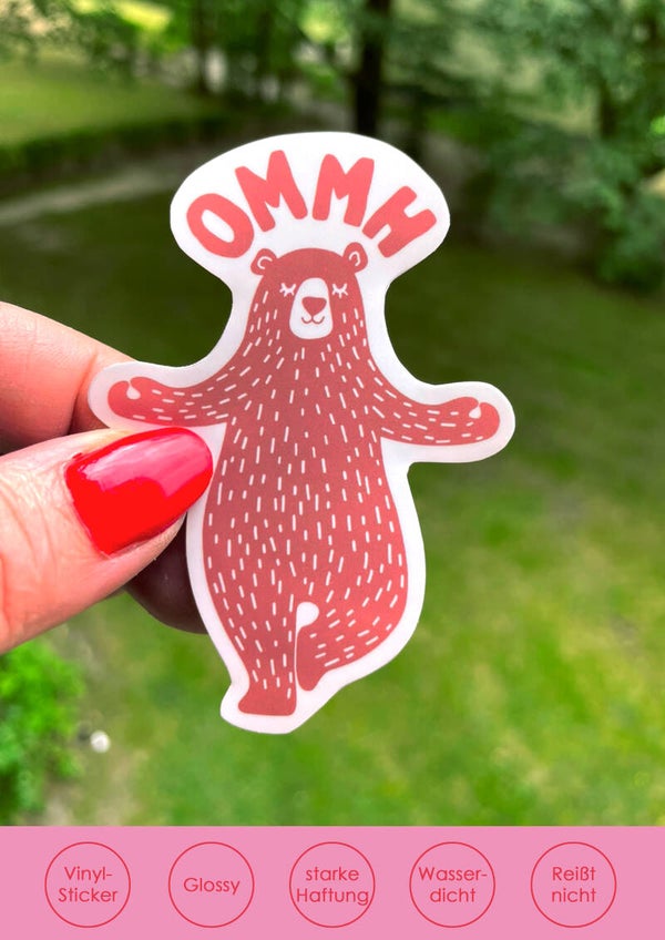 OMMH – Wird schon wieder! | Vinylsticker orangebraun