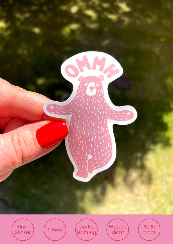 OMMH – Wird schon wieder! | Vinylsticker rosa
