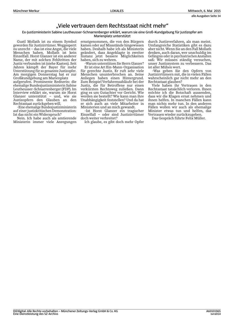 Willkür bei der Justiz 