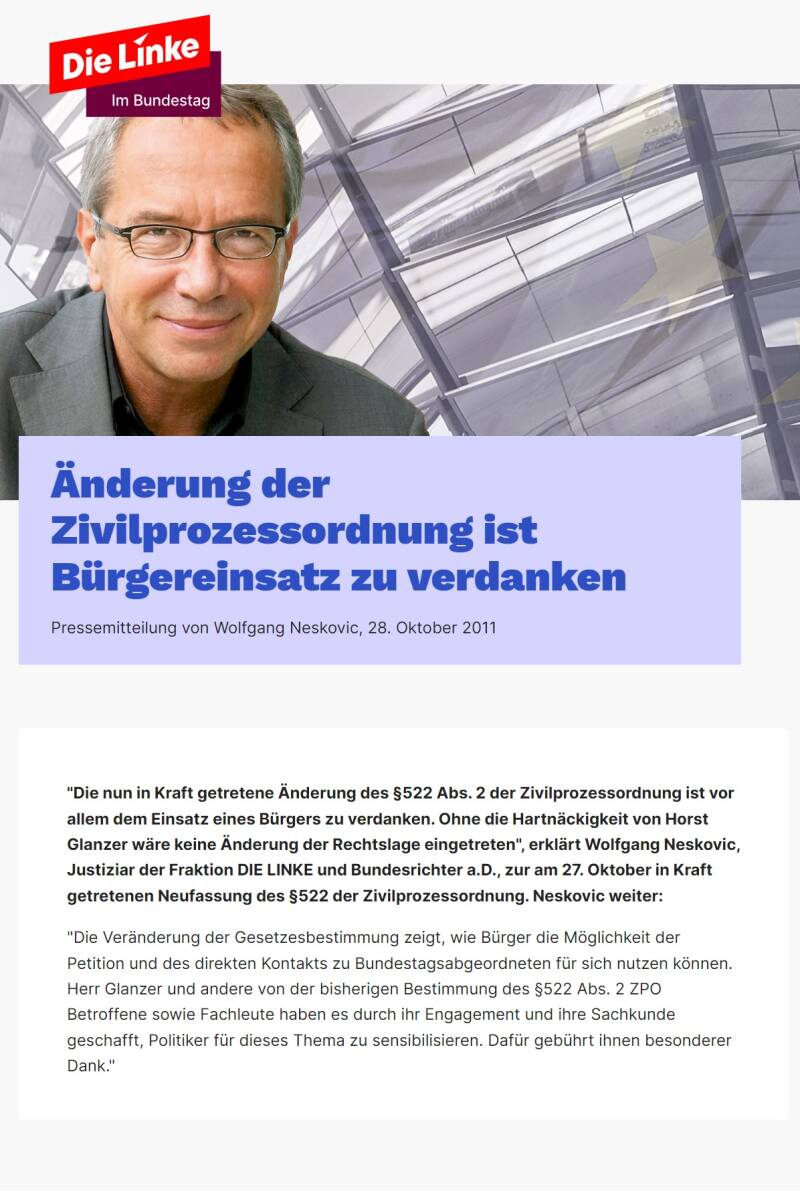 Novellierung des Aussperrparagrafen