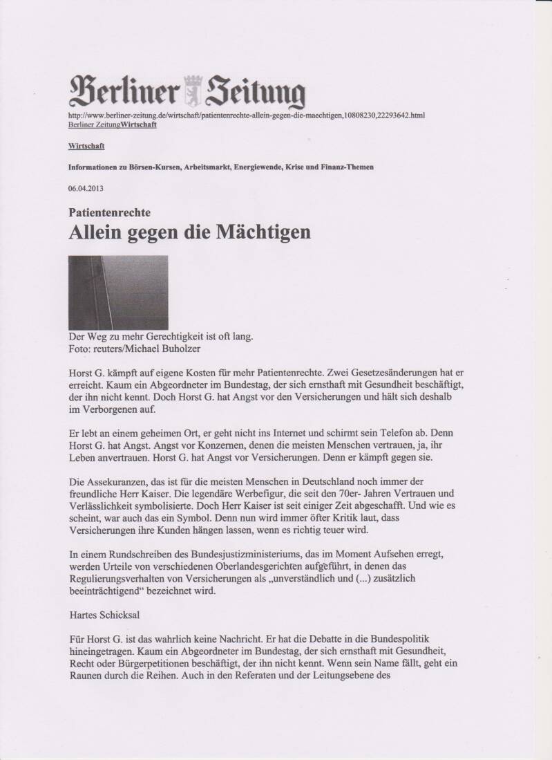 Allein gegen die Mächtigen