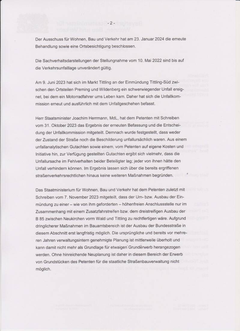 Bernreiters Vorschlag Ampel