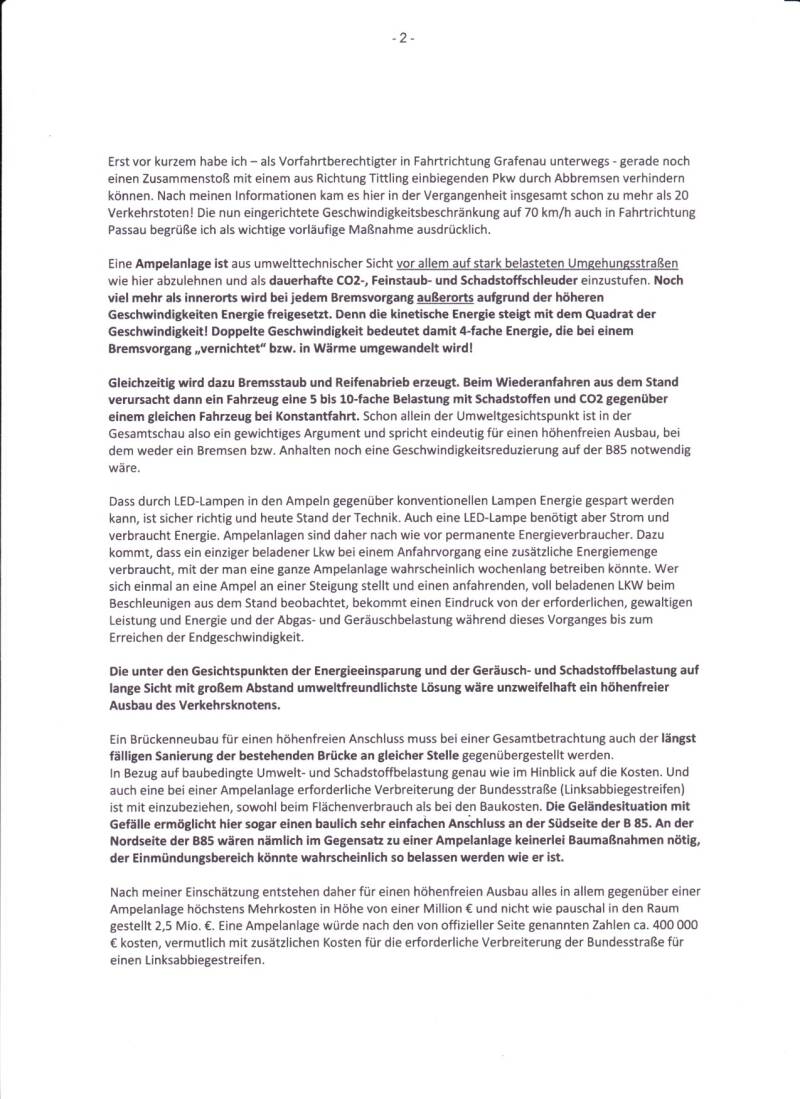 Unzumutbare Ampelanlage