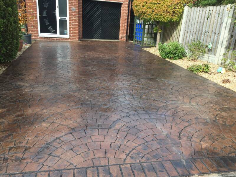 Epping Essex pattern imprinted concrete paving