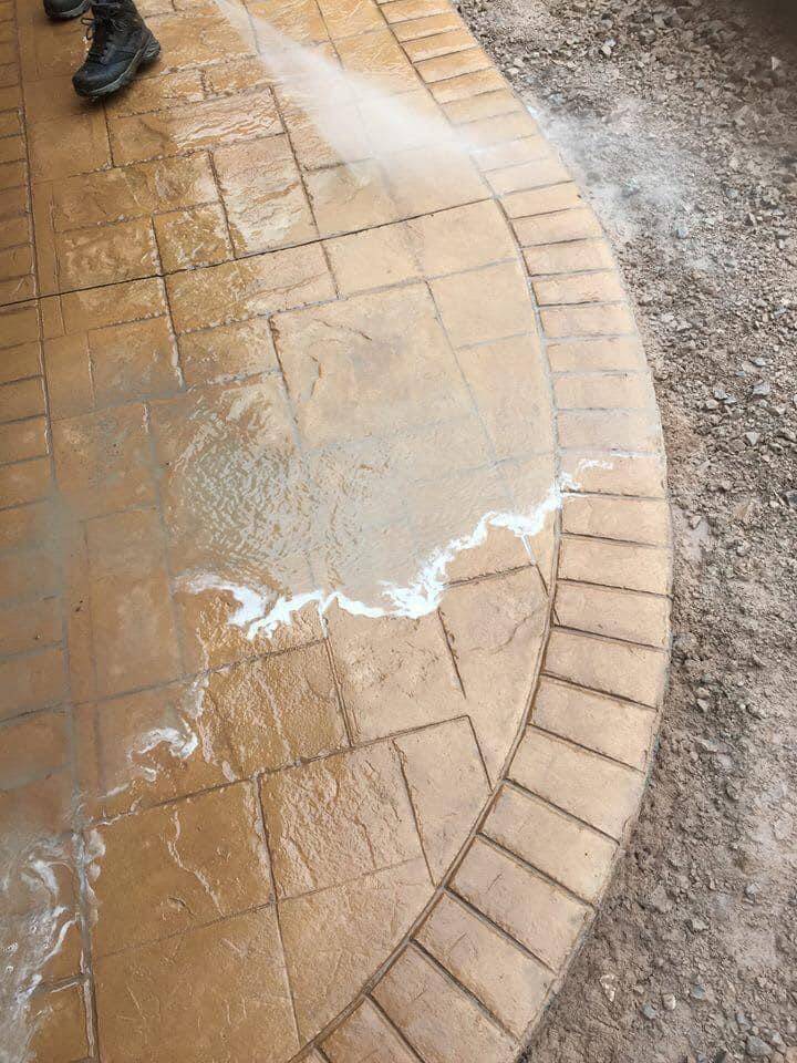 Bobbingworth imprinted Concrete driveways 