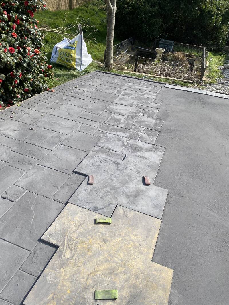 Borley Essex imprinted Concrete driveways