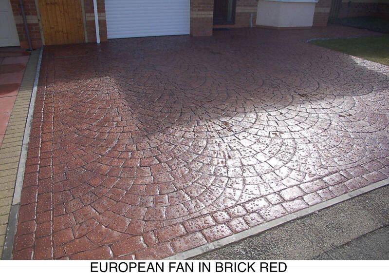 Belvedere imprinted concrete