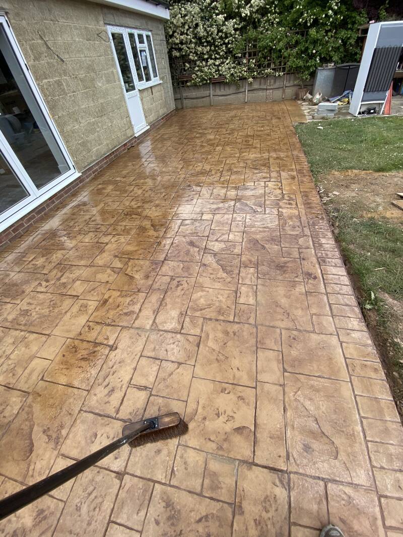 Kent imprinted concrete 