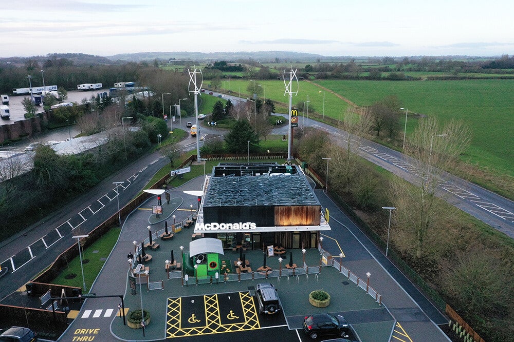McDonald's concrete drive thru 