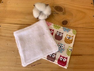 Lingette hiboux coloré