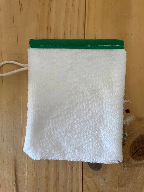 gant de toilette d'apprentissage vert