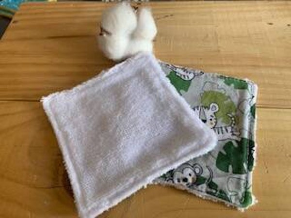 Lingette verte animaux