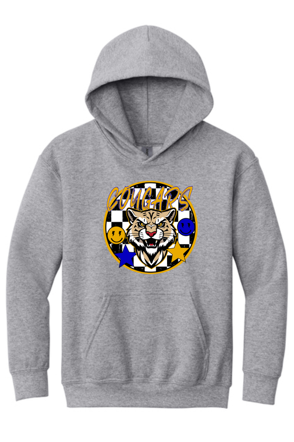 Grey Checkered Hoodie