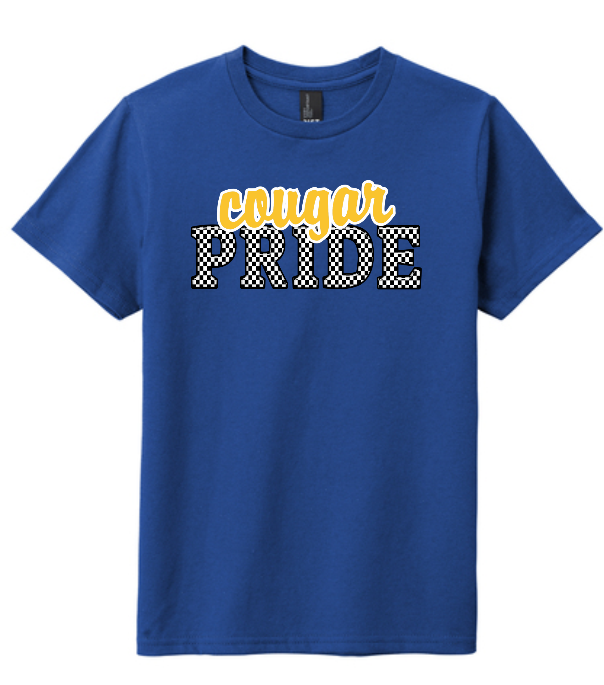 Royal Blue Pride Checkered Tee