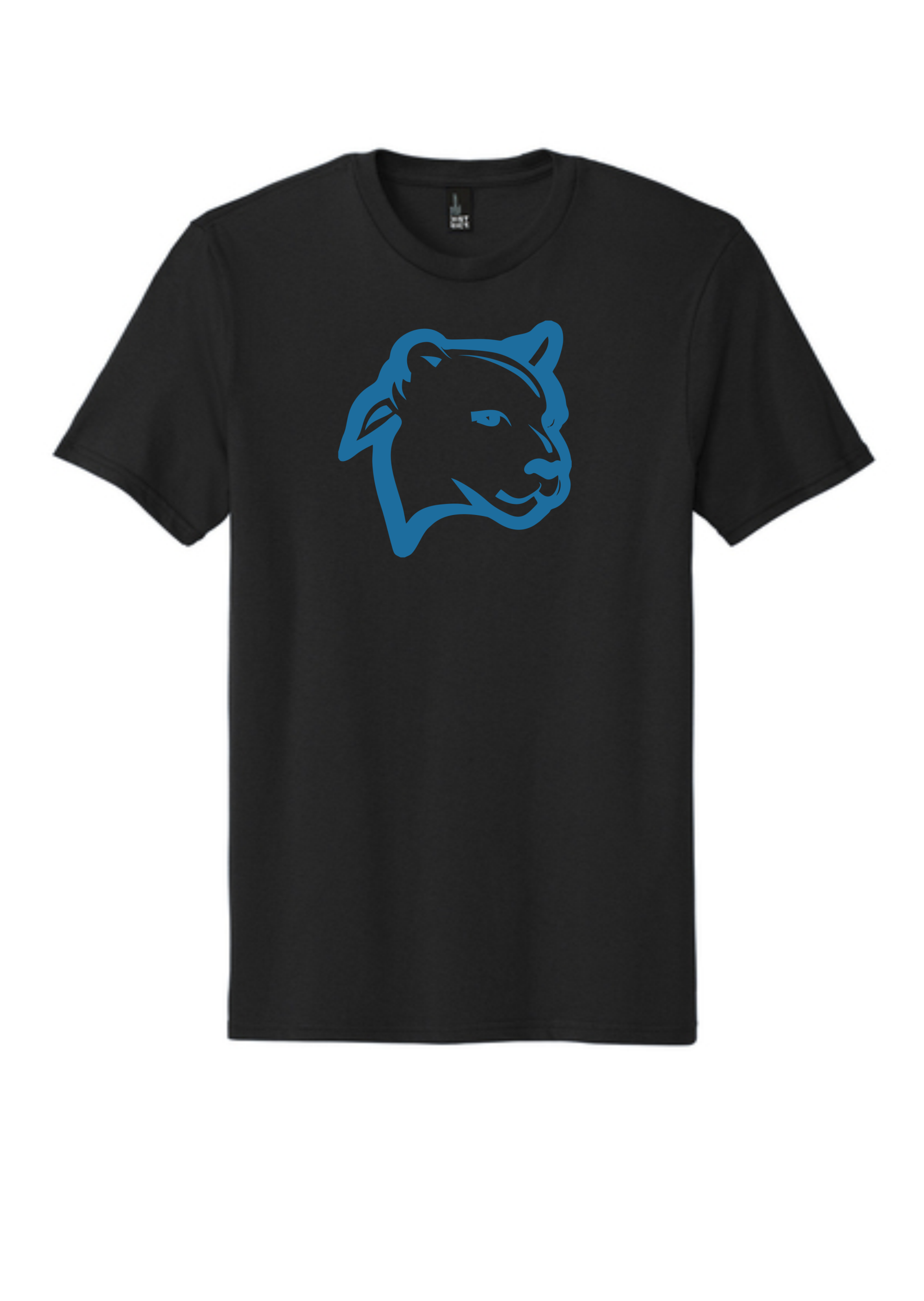 Black Tee Blue Cougar