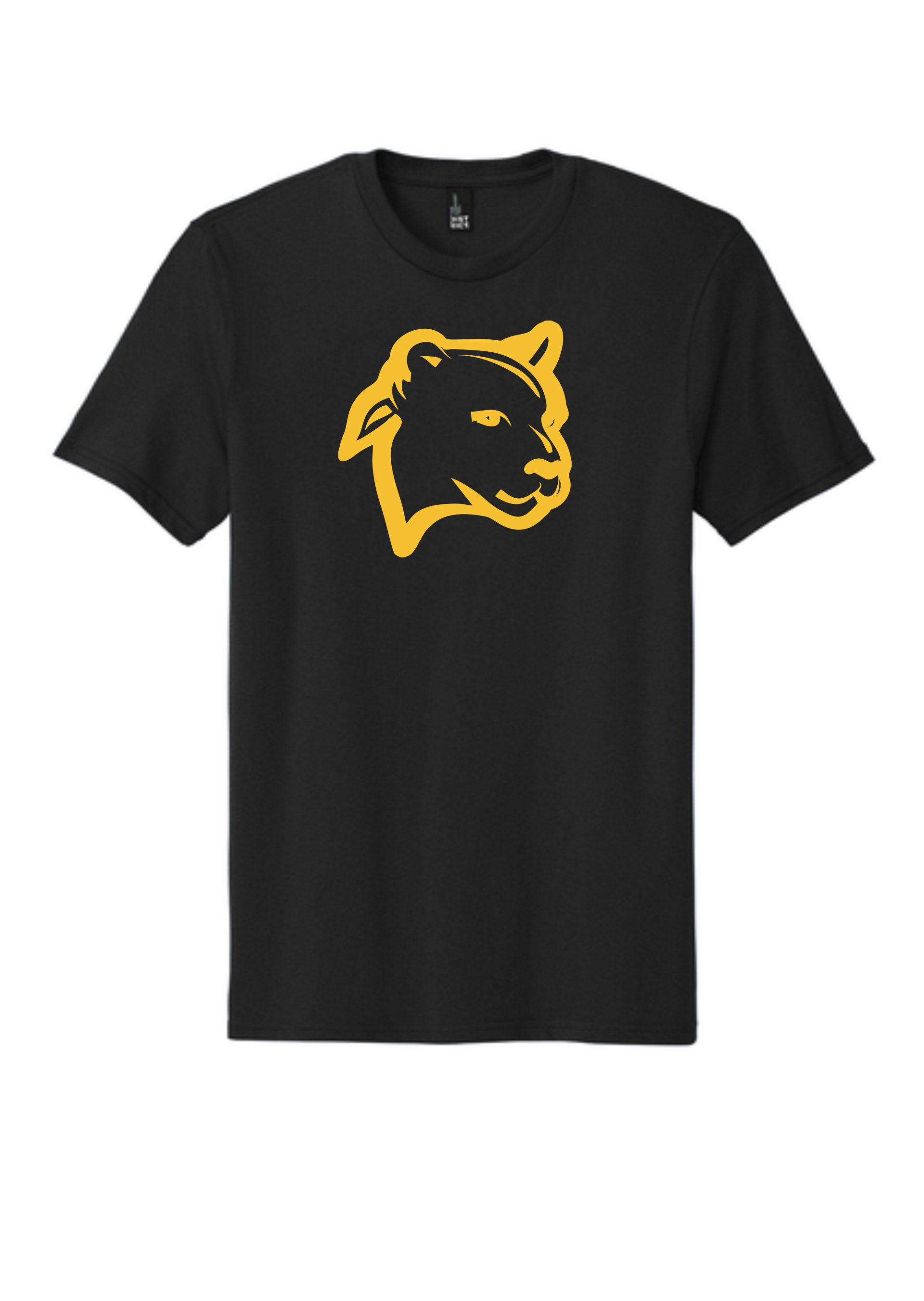 Black tee Gold Cougar