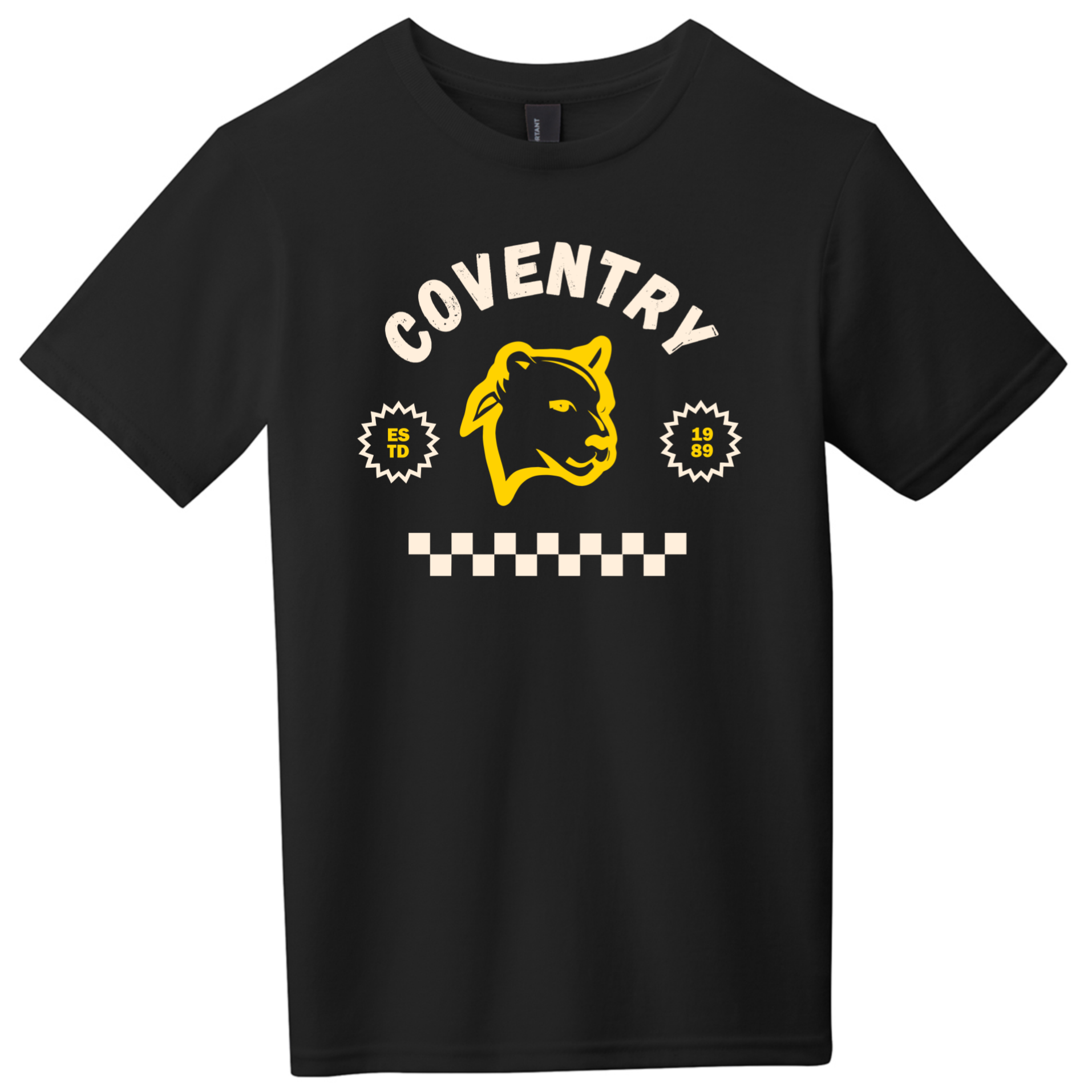 Black Cougar College Tee
