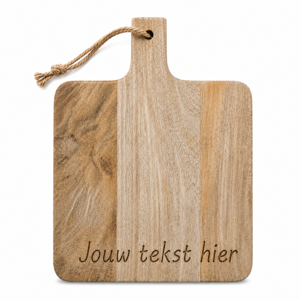 Mangohouten borrelplank – Personaliseer zelf