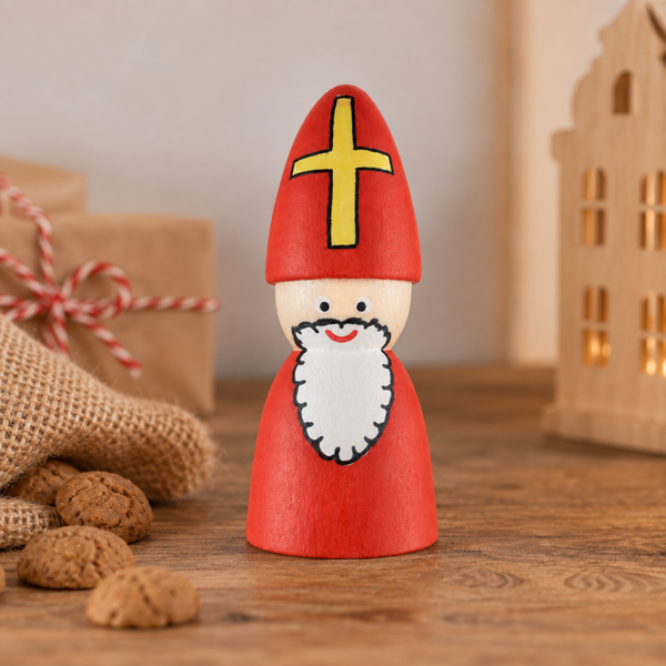 Houten Sinterklaaspoppetje