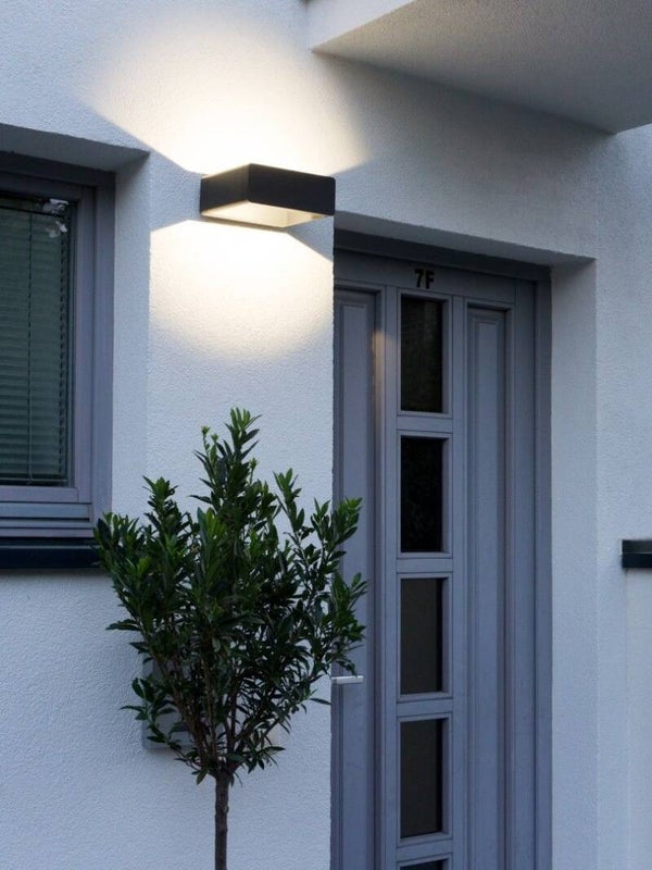 Außenwandleuchte für Fassaden H 8,6 cm