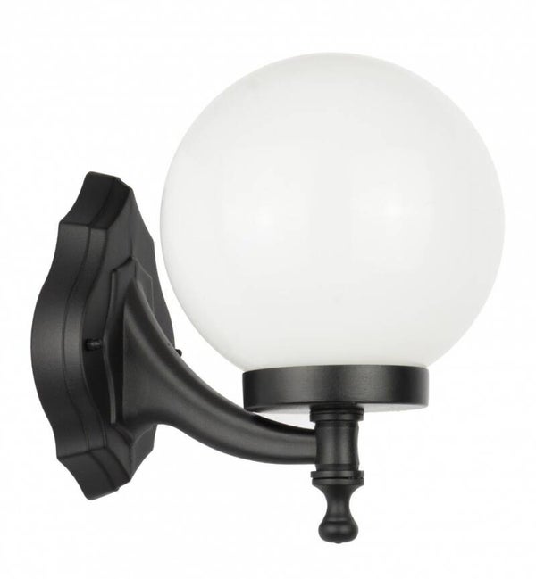 Außenwandleuchte mit Lichtkugel H 31,5 cm