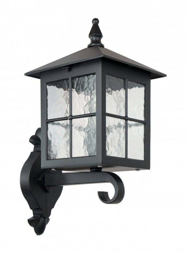 Dekorative Außenleuchte mit Glaslaterne H 40 cm