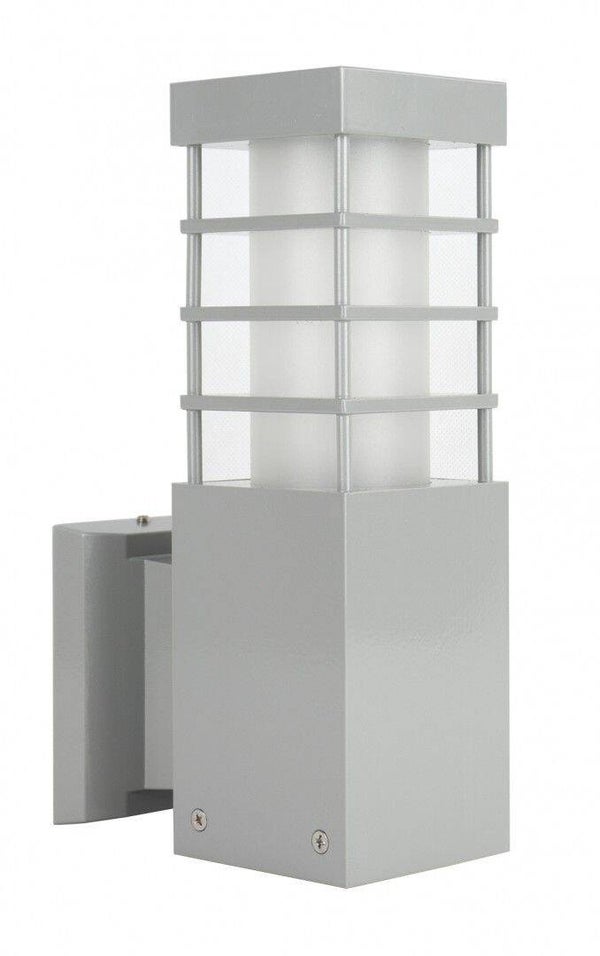 Fassadenlampe Modern Gitterform H 25 cm