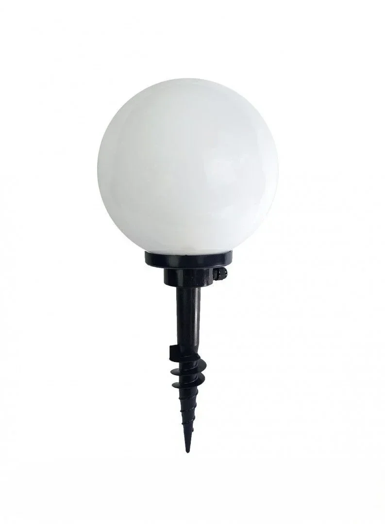 Gartenkugel-Lampe mit Erdspieß H 22 cm