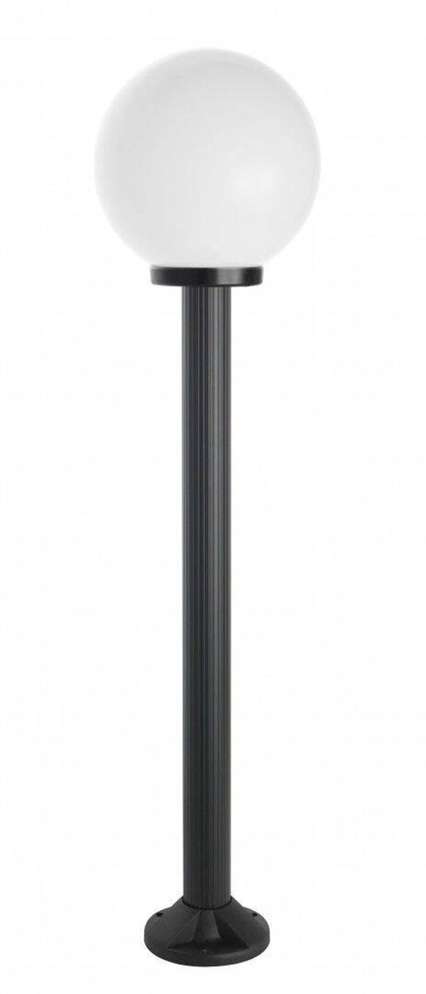 Klassische Garten-Stehleuchte mit Kugelglas H 125 cm