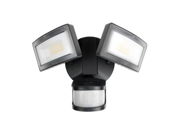 LED-Außenstrahler mit Bewegungs- und Dämmerungssensor H 19,8 cm