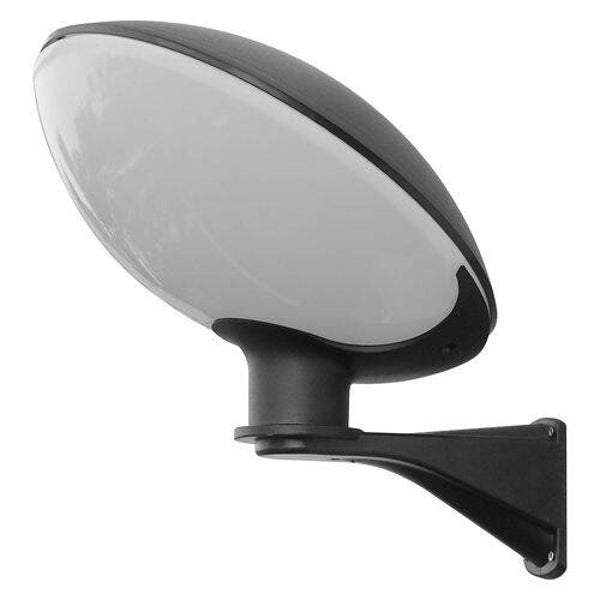 Moderne Außenleuchte Ovale Kuppelform H 35 cm